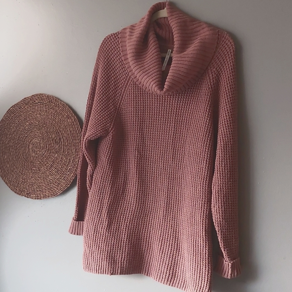 Paper Label knit cowl neck sweater 100 organic cotton Size S